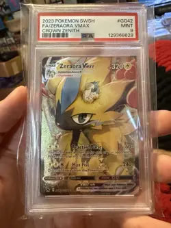 2023 POKEMON SWORD & SHIELD CROWN ZENITH #GG42 FULL ART/ZERAORA VMAX PSA 9 - Image 1