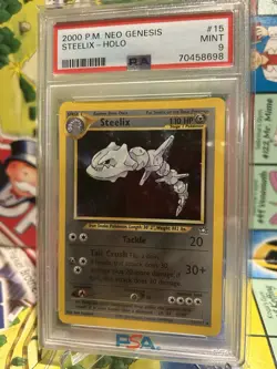 2000 POKEMON NEO GENESIS #15 STEELIX-HOLO PSA 9 - Image 1