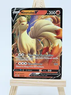 Ninetales V 026/192 SWSH Rebel Clash Full Art Holo Pokemon Card NM - Image 1