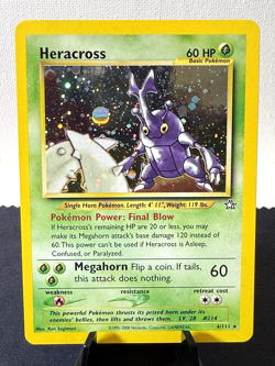 Pokemon TCG: 2000 Neo Genesis Heracross 6/111 Holo Rare NM - Double Holo - Image 1