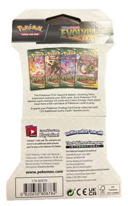 Pokemon Sword and Shield Evolving Skies Hanger Booster Pack Sealed New - Image 2