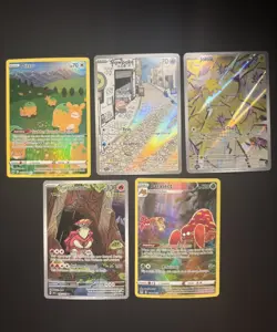 Pokemon TCG Full Art Lot Of 5 Near Mint Condition - Image 1