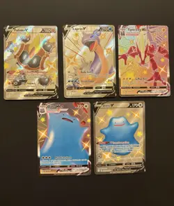 Pokemon TCG Mixed V/Vmax Lot Of 5 NM/LP Condition - Image 1