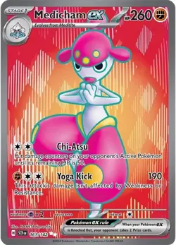 Medicham ex - 161/142 - Ultra Rare - Holofoil - Pokemon - SV07: Stellar Crown - - Image 1