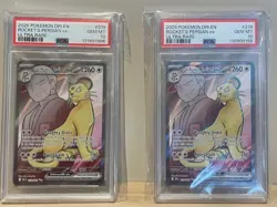 Pokemon Destined Rivals Team Rockets Persian EX #219 Full Art | PSA 10 x2 - Image 1