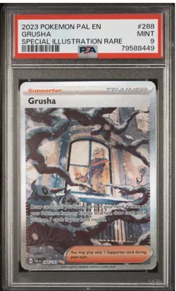 PSA 9 Grusha Pokemon Scarlet & Violet Base #268 Special Illustration Rare MINT - Image 1