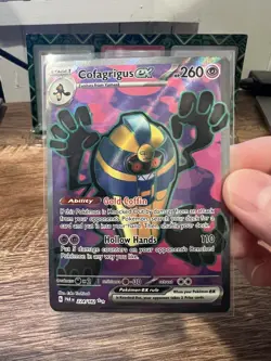 Pokemon TCG Cofagrigus ex 224/182 Paradox Rift Full Art Ultra Rare Holo - Image 2
