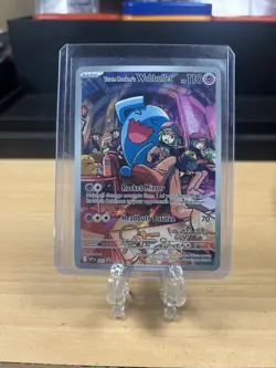 Pokemon TCG Destined Rivals Team Rockets Wobbuffet Pokemon Center Stamp Promo - Image 1