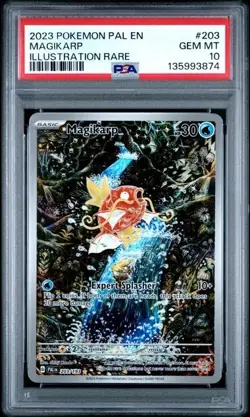 Pokemon Magikarp #203 PAL EN-PALDEA EVOLVED ILLUSTRATION RARE PSA 10 Gem Mint - Image 1