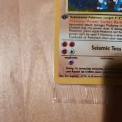 Machamp 8/102 1st Edition Cosmo Holo SEALED Pokemon Card New Mint 1999 Vintage - Image 3