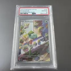 Pokemon TCG Bulbasaur 143/142 Stellar Crown Illustration Rare Card - PSA 10 - Image 1