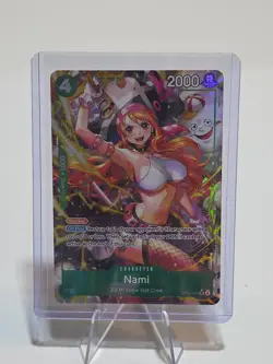 One Piece The Azure Sea's Seven Nami Alt Art OP14-031 Foil TCG - Image 1