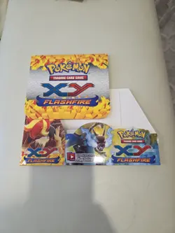 1x EMPTY POKEMON XY FLASHFIRE BOOSTER BOX DISPLAY NO CARDS - Image 1
