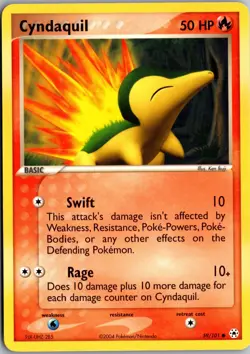 Cyndaquil Common Hidden Legends 59/101 LP Pokemon Card - Image 1