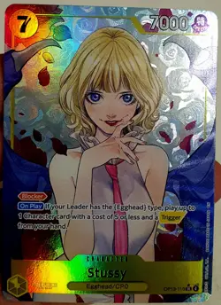 One Piece Card Game Stussy OP13-110 SR Alt Art ENGLISH NM - Image 1