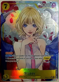 One Piece Card Game Stussy OP13-110 SR Alt Art ENGLISH NM - Image 2