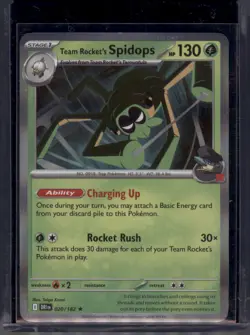 Team Rocket’s Spidops 020/182 - DR1EN Pokemon Card 2025 - Non-Holo Rare NM/Mint - Image 1