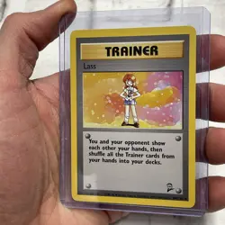 Pokemon TCG Lass 104/130 Base Set 2 Rare Trainer Card NM/MT Vintage Pokemon WOTC - Image 2