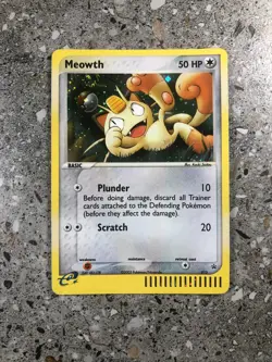 Pokemon TCG Cards Meowth 013 Nintendo Black Star Promo Holo NM - Image 1