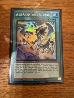 Spell Card "Soul Exchange" - INFO-EN100 - Super Rare YuGiOh - Image 1