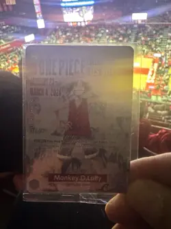 One Piece Monkey.D.Luffy College Basketball US Voyage Promo Card Sealed Rutgers - Image 3