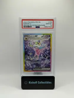 Pokemon Espeon EX Prismatic Evolutions Holo Card 155/131 Gem Mint PSA 10 - Image 1