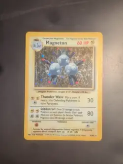 Magneton 9/102 Base Set Holo Rare Pokemon Card 1999 WOTC - HP - Image 1