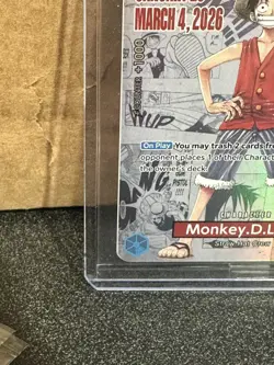SEALED One Piece Monkey D. Luffy US College Basketball Promo Card RUTGERS 01/23 - Image 3