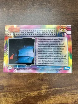 Topps Pokemon Card MECHANICAL MEWTWO Mewtwo Strikes Back Collection- Card #6 - Image 2
