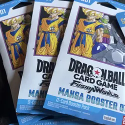 Dragon Ball Card Game Fusion World Manga Booster 01 Packs SB01 English Lot of 15 - Image 3