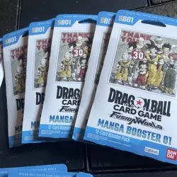 Dragon Ball Card Game Fusion World Manga Booster 01 Packs SB01 English Lot of 15 - Image 4
