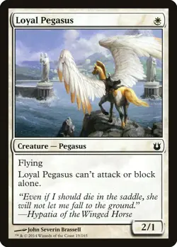 FOIL Loyal Pegasus | MtG Magic Born of the Gods | English |Near Mint-Mint (NM-M) - Image 1