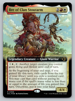 Bre of Clan Stoutarm FOIL Extended Art - Lorwyn Eclipsed MTG - Image 1