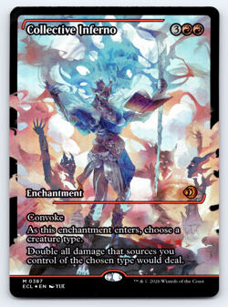 Collective Inferno Showcase FOIL - Pack Dmg Corner - Lorwyn Eclipsed MTG - Image 1