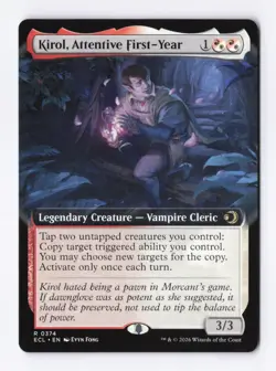 Kirol, Attentive First-Year (Extended Art) 0374 (R) MTG Lorwyn Eclipsed (ECL) - Image 1