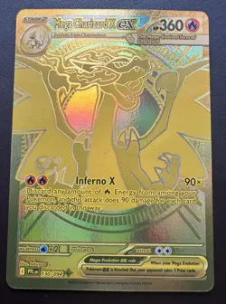 Mega Charizard X ex 130/094 Gold SR - Pokemon TCG Phantasmal Flames 2025 (2) - Image 1