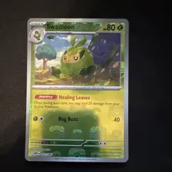 Pokemon Swadloon 002/086 Sv: White Flare Master Ball Pattern Holo 80 HP Ability - Image 1