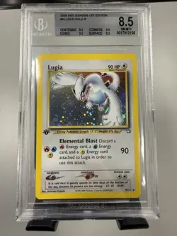 2000 POKEMON NEO GENESIS 1ST EDITION #9 LUGIA HOLO R BGS 8.5 (9.5 Edges) - Image 1