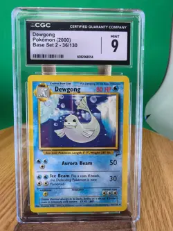 Dewgong #36 (Pokemon Base Set 2) Grade 9 MINT - Image 1