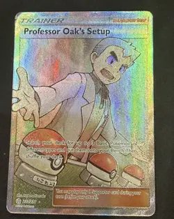 Professor Oak’s Setup 233/236 Cosmic Eclipse Full Art Ultra Rare Holo Pokemon 🔥 - Image 1