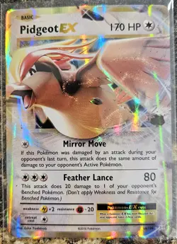 Pokemon 2016 XY Evolutions Pidgeot Ultra Rare Ex 64 NM or Better - Image 1