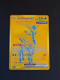 Pokemon TCG Iron Leaves EX Gold 176/131 Prismatic Evolutions M/NM - Image 1