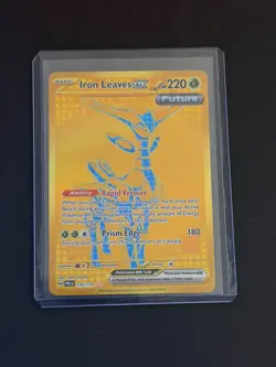 Pokemon TCG Iron Leaves EX Gold 176/131 Prismatic Evolutions M/NM - Image 3