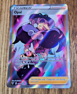 Opal 184/185 SWSH Vivid Voltage Full Art Ultra Rare Holo Trainer Pokemon 2020 - Image 1