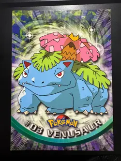 1999 Topps Pokemon Series 1 - Venusaur #03 Blue Logo Non Holo - MP - Image 1