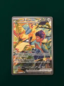 Hop’s Zacian Ex 186/159 Journey Together Pokemon TCG SIR Full Art * MINT * - Image 1