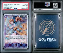 O-Nami (JP) - One Piece: The Best - Vol. 2 - PRB02-002 - Sparkle Foil - PSA 10 - Image 3