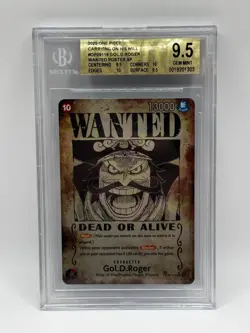 2025 One Piece OP13 Gol.D.Roger Wanted Poster SP- Carrying On His Will BGS 9.5 - Image 1