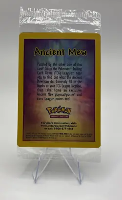 Pokemon TCG Ancient Mew Holo Card 2000 Movie Promo, Sealed Unopened (O) - Image 2