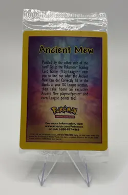 Pokemon TCG Ancient Mew Holo Card 2000 Movie Promo, Sealed Unopened (S) - Image 2